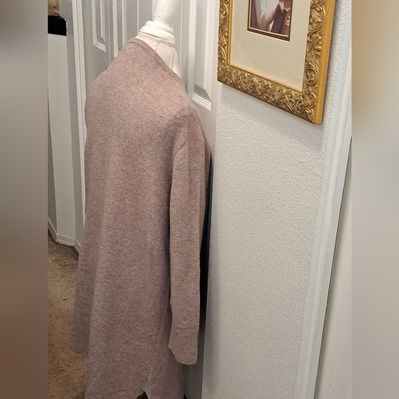 Madewell Kent Open Front Heathered Pink Duster/Cardigan   Size S - Picture 3 of 6